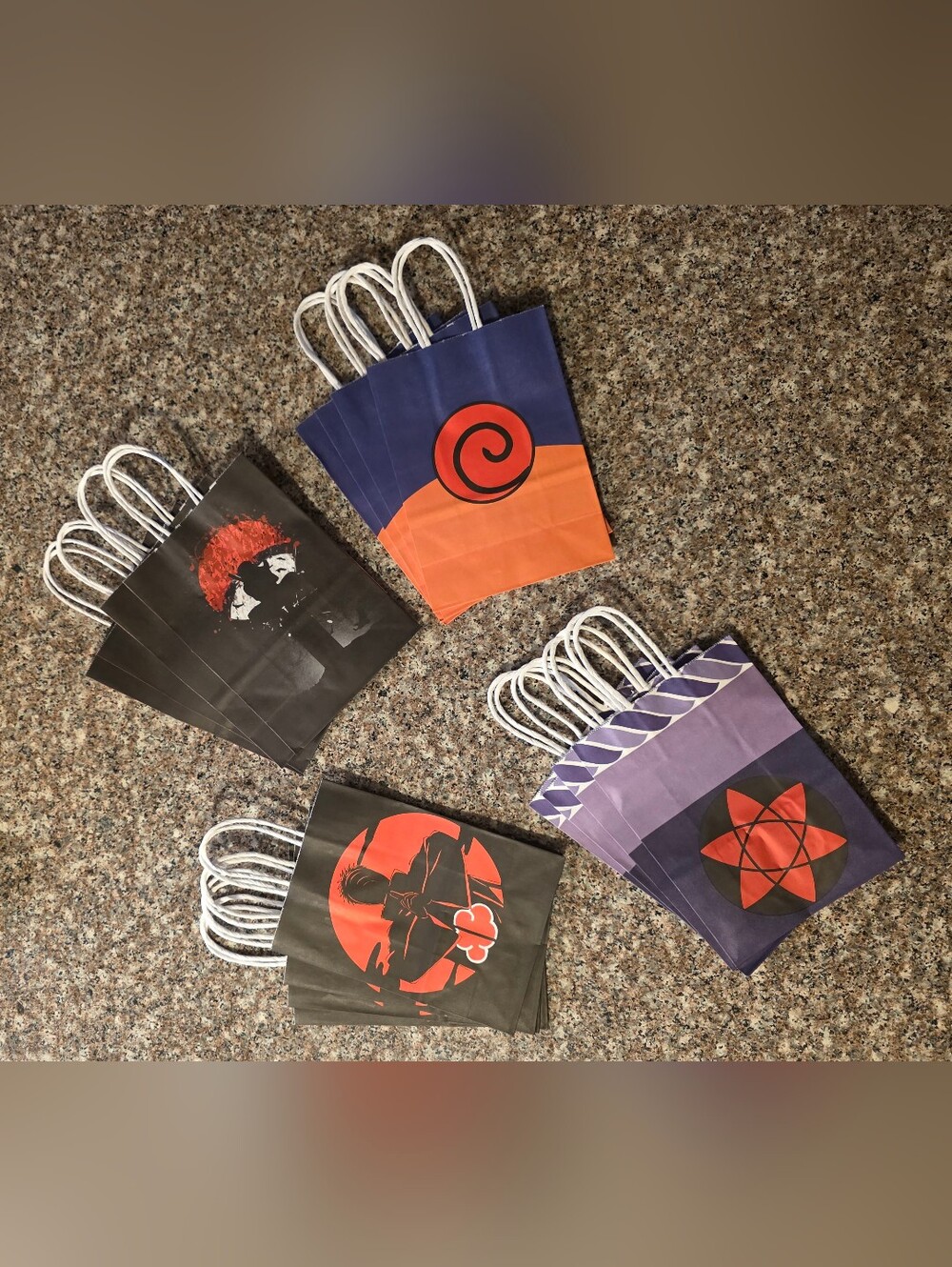 Naruto Designed Swag/Goody Bags 12 ct